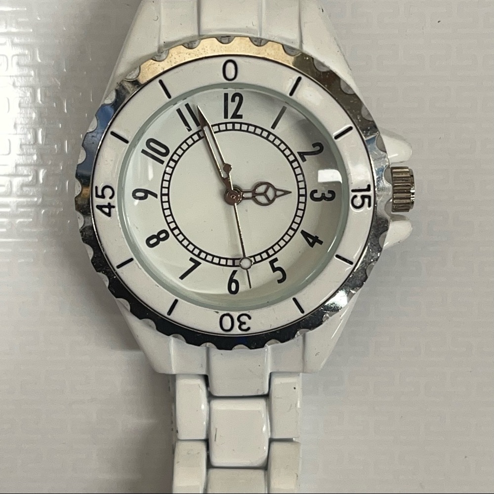 White Merona Analog Watch